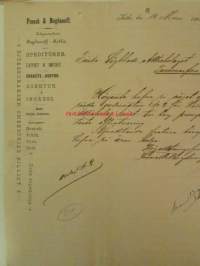 Frank &amp; Bogdanoff, Kotka 10. mars 1896 - asiakirja