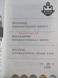 Helsingin kansainväliset messut 1968 / Helsingfors internationella mässa / Helsinki international trade fair - luettelo