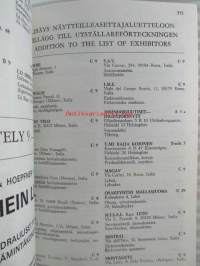 Helsingin kansainväliset messut 1968 / Helsingfors internationella mässa / Helsinki international trade fair - luettelo