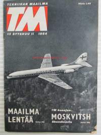 Tekniikan maailma 1964 nr 15, sis. mm. seur. artikkelit / kuvat / mainokset; Mitä on kybertekniikka, Suzuki K11 Sport ja Mg 1100 koeajossa, Ajan säilömä aarre -