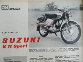 Tekniikan maailma 1964 nr 15, sis. mm. seur. artikkelit / kuvat / mainokset; Mitä on kybertekniikka, Suzuki K11 Sport ja Mg 1100 koeajossa, Ajan säilömä aarre -