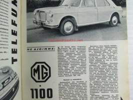 Tekniikan maailma 1964 nr 15, sis. mm. seur. artikkelit / kuvat / mainokset; Mitä on kybertekniikka, Suzuki K11 Sport ja Mg 1100 koeajossa, Ajan säilömä aarre -