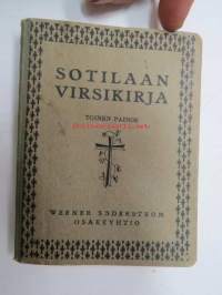 Sotilaan virsikirja 1930, leimattu &quot;Panssarilaiva Väinämöinen&quot;, nr 63 sekä myöhempi leimaus &quot;Miinalaiva Pohjanmaa&quot;