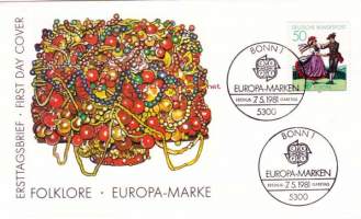 FDC Saksa - Europa-Marke , 07.05.1981.  50 Pf. Folklore