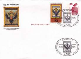 FDC Saksa - Tag der Briefmarke (Postimerkin päivä), 29.10.1976.  Bundespost Berlin.10 + 30 Pf