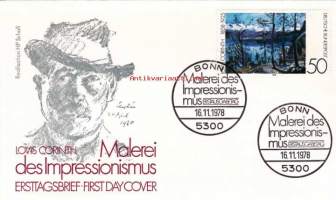 FDC Saksa - Lovis Corinth, Malerei des Impressionismus, 16.11.1978.   50 Pf. Sarja impressionistiset taidemaalarit.