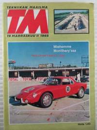 Tekniikan maailma 1965 nr 19,  marraskuu sis. mm. seur. artikkelit / kuvat / mainokset;  Böhm-sähköurkujen rakennussarjat, Montereyn kilparadalla koeajo