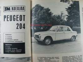 Tekniikan maailma 1965 nr 14, Aivan tavallinen 14W Hi-Fi vahvistin - osaluettelo ja likimääräiset hinnat, Keskuslämmitys, Koeajossa Peugeot 204, Maastoajoa... ym.