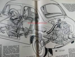 Tekniikan maailma 1965 nr 13,  elokuu sis. mm. seur. artikkelit / kuvat / mainokset;   TM-kesäkokeilua - Flymo ruohonleikkuri ja Tukialus Metos-Delfin, Koekuvissa