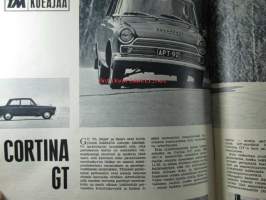 Tekniikan maailma 1965 nr 12 heinäkuu , sis. mm. seur. artikkelit / kuvat / mainokset;  Koekuvissa Blex P4, Koeajossa Vespa Super Sport ja Ford Cortina GT,
