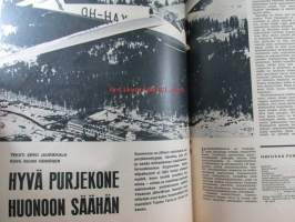 Tekniikan maailma 1965 nr 12 heinäkuu , sis. mm. seur. artikkelit / kuvat / mainokset;  Koekuvissa Blex P4, Koeajossa Vespa Super Sport ja Ford Cortina GT,