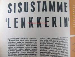 Tekniikan maailma 1965 nr 4, sis. mm. seur. artikkelit / kuvat / mainokset; Näillä laho loitommaksi, Sisustamme lenkkerin, Volkswagen 1500 S koeajossa,