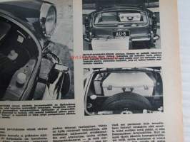 Tekniikan maailma 1965 nr 4, sis. mm. seur. artikkelit / kuvat / mainokset; Näillä laho loitommaksi, Sisustamme lenkkerin, Volkswagen 1500 S koeajossa,