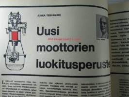 Tekniikan maailma 1965 nr 4, sis. mm. seur. artikkelit / kuvat / mainokset; Näillä laho loitommaksi, Sisustamme lenkkerin, Volkswagen 1500 S koeajossa,