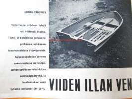 Tekniikan maailma 1965 nr 1, sis. mm. seur. artikkelit / kuvat / mainokset; Mikropiirejä kohti, Kierr/min kytkentäkaavio ja osaluettelo, U-pohjainen - 5