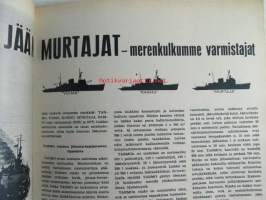 Tekniikan Maailma 1966 nr 5, kansikuva jäämurtaja Tarmo sis. mm. seur. artikkelit / kuvat / mainokset;  Koeajossa Volga M-21 S, Jättiläisilmapallot - mksi ja