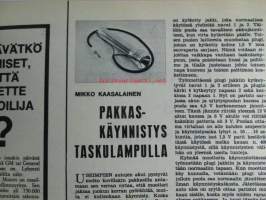 Tekniikan Maailma 1966 nr 4, Koeajossa Simca 1500 GL, Kesämökin yleisvene rakennepiirustukset, Ensimmäinen kapeasiipinen purjekoneen prototyyppi IKV-3, Koeajossa