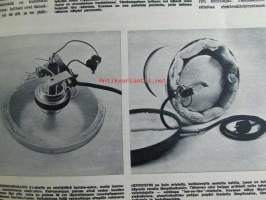Tekniikan Maailma 1966 nr 4, Koeajossa Simca 1500 GL, Kesämökin yleisvene rakennepiirustukset, Ensimmäinen kapeasiipinen purjekoneen prototyyppi IKV-3, Koeajossa