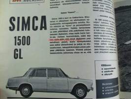 Tekniikan Maailma 1966 nr 4, Koeajossa Simca 1500 GL, Kesämökin yleisvene rakennepiirustukset, Ensimmäinen kapeasiipinen purjekoneen prototyyppi IKV-3, Koeajossa