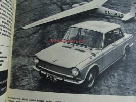 Tekniikan Maailma 1966 nr 4, Koeajossa Simca 1500 GL, Kesämökin yleisvene rakennepiirustukset, Ensimmäinen kapeasiipinen purjekoneen prototyyppi IKV-3, Koeajossa