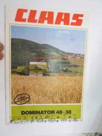 Claas Dominator 48+38 skördetröska (leikkuupuimuri) -myyntiesite