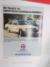 Talbot Talviauto. Kesäauto. Uudistunut iso Talbot 84 -myyntiesite