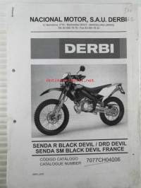 Derbi Senda R Black Devil / DRD Devil Senda SM Black Devil France, Catalogue number 7077CH04006  - Varaosaluettelo
