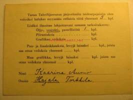 Postikortti Kaarina Aunio
