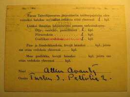 Postikortti Allan Avanti Turku