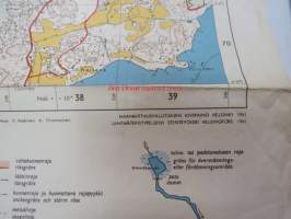 Espoo peruskartta 1:20 000 grundkarta 1961