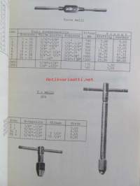 Työkaluosasto Varastoluettelo 11.64 hinnasto