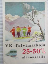 VR Talvimatkoja 25-50% alennuksella 1955 - matkaesite