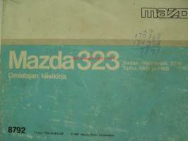 Mazda 323 Sedan Hatchback, STW, Turbo 4WD ja FWD - Omistajan käsikirja (1987)