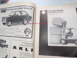 Motor 1967 nr 12, innehåller bl.a följande; Den nya stora Saab 99, Lumikko, Vår självständighet sedd bakom vindrutan, Självbetjäning dagens melodi på