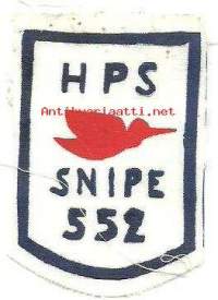 HPS ( Haminan Pursiseura ) Snipe 552  - hihamerkki