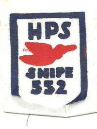 HPS ( Haminan Pursiseura ) Snipe 552  - hihamerkki