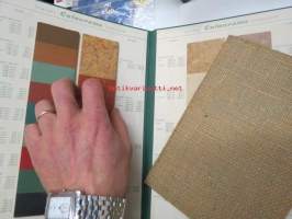 Staines Colourama linoleum model book -linoleumilaattojen mallikirja