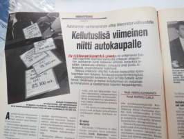 Moottori 1993 nr 4, sis. mm. seur. artikkelit / kuvat / mainokset; Kansikuva Anne Pohtamo, Peugeot 309, Mitsubishi Galant, Geneven Autonäyttely, Kellutuslisä