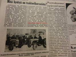 Maaseudun Koneviesti 1955 / 16. 30.8.1955 sis. mm.BMW-Isetta.Hallan vaaran toteaminen.Vuotavan traktorin jäähdyttäjän juottaminen.Heinän keinollinen