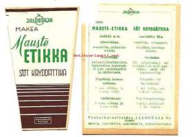 Mauste Etikka    -  tuote-etiketti