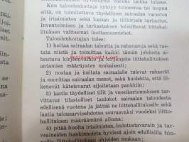 Harjavallan Piirisairaalan ohjesääntö / Harjavallan Piirisairaalan sairasosastoja koskevat erityiset määräykset / Mielisairaanhoitajain Liitto ry jäsenkirja  nr 1759