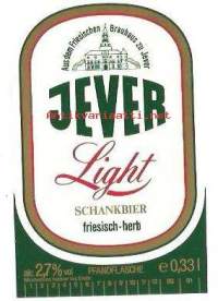 Jever  - olutetiketti