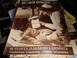 Suomen Kuvalehti 1955 nr 4. (29.1.)40 vuotta jääkärien lähdöstä, Kauppakeskus-liike-elämän uusi muoto
