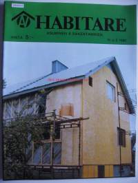 Habitare Asuminen&amp;Rakentaminen 1980 nr 2 - kotikylmiö, yhteislaituri, maatalousrakennukset,  ostaisinko vanhan talon, vesikatto