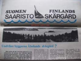 Suomen saaristo 1977 nr 1 - autolautta Paraisilta Ruotsiin, Åbolands skärgård, snabb diesel