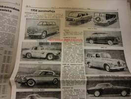 Maaseudun Koneviesti 1956 / 7 . 25.4.1956.sis mm,Fergusonin uusiapainoksia.Auto-osasto,Austin A 30 Countryman.1956 automalleja.Polttonesteen syöttölaitteita,Cav.