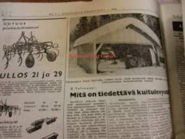Maaseudun Koneviesti 1956 / 7 . 25.4.1956.sis mm,Fergusonin uusiapainoksia.Auto-osasto,Austin A 30 Countryman.1956 automalleja.Polttonesteen syöttölaitteita,Cav.