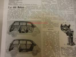 Maaseudun Koneviesti 1956 / 7 . 25.4.1956.sis mm,Fergusonin uusiapainoksia.Auto-osasto,Austin A 30 Countryman.1956 automalleja.Polttonesteen syöttölaitteita,Cav.
