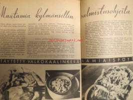 Kotiliesi 1935 nr 20 lokakuu Kansikuva Martta Wendelin Aiheita mm  orkideojakin voidaan kasvattaa kotona, Vuoden 1935 kenkämalleja