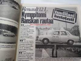 Tuulilasi 1974 nr 10, sis. mm. seur. artikkelit / kuvat / mainokset; Koeajo Alfasud ti, Akkutesti, Veikko Huovinen koeajoi Honda ATC mönkiäisen - kirjailijan